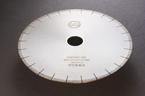 Disco de corte de diamantes de 350 mm personalizado para herramientas de corte de azulejos de cuarcita de corte en frío