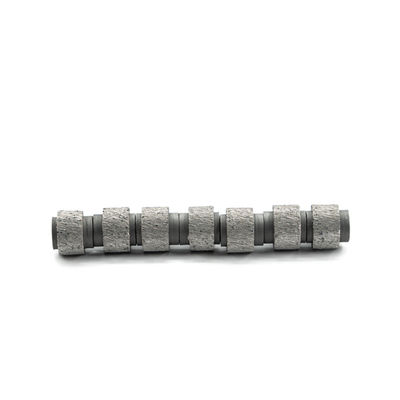 D11.0mm Perlas de sierra de alambre de diamante soldadas al vacío para herramientas de bloques de piedra de alta velocidad de corte
