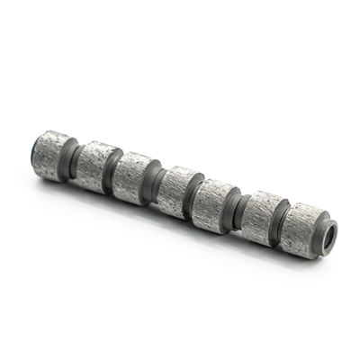 D11.0mm Perlas de sierra de alambre de diamante soldadas al vacío para herramientas de bloques de piedra de alta velocidad de corte