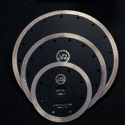 Cuchilla de sierra de diamante personalizada de 12 pulgadas para corte de malla turbo de azulejos de porcelana cremosa