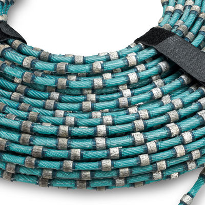 Serradura de alambre de diamantes de resorte de caucho para corte de mármol y hormigón Protección del medio ambiente