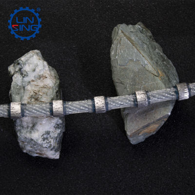 Serradura de alambre de diamantes de resorte de caucho para corte de mármol y hormigón Protección del medio ambiente