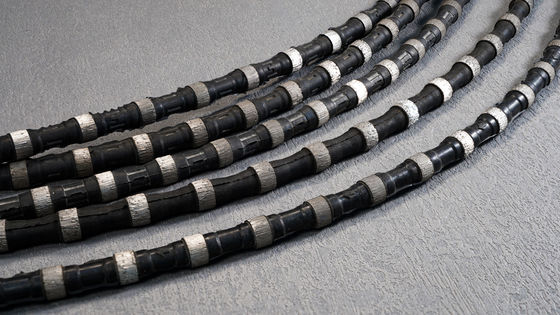 D11.5MM D12MM Cuerdas de sierra de alambre de diamante para el corte de acero y hormigón mixtos en canteras de piedra