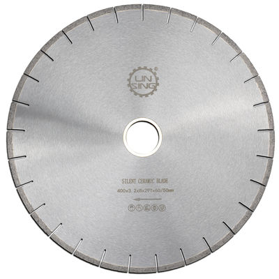 Diseño silencioso D400 Disco de corte de piedra sinterizada para herramientas de diamante de alta velocidad de corte