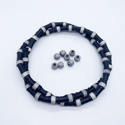Soporte personalizado Saw de alambre de diamante 11,5 mm cuerda de perlas sinterizada para la minería de canteras de mármol