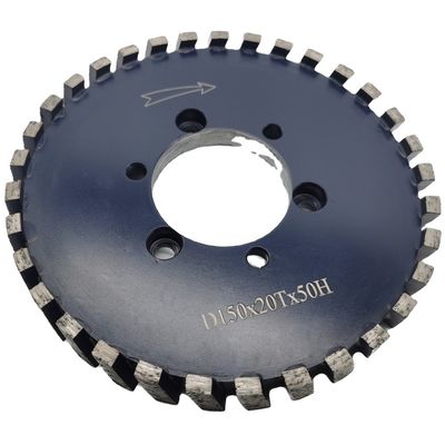 Rueda de estampación CNC de 150 mm personalizada para necesidades de perfiles de cuarzo de mármol granito preciso