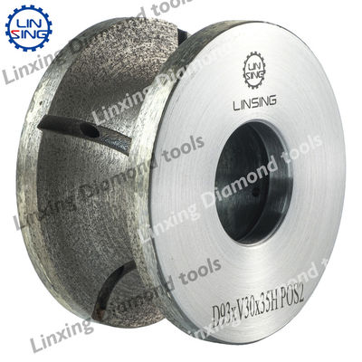 45-120 mm Bites de routers de diamantes con soldadura al vacío para bordes de piedra Full Bullnose