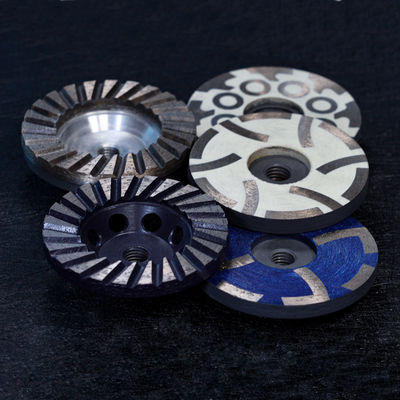 Ruedas de tazas de molienda de diamante azul en diseño con soporte ODM y grueso personalizado