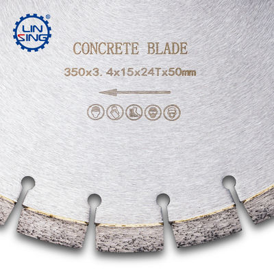 Ventaja de nitidez Cuchilla de sierra de diamante de disco de 350 mm para cortar hormigón y garantizada