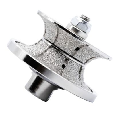 Bit de enrutador de diamante electroplacado V30 D75MM para perfiles y molienda de piedra de precisión