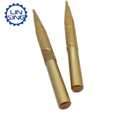 Tecnología de aleación de cobalto de tungsteno Bit de grabado de diamante con soldadura al vacío para granito