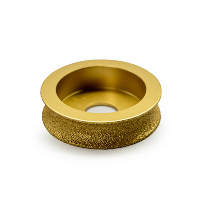 Roda de molienda de perfiles de perforación de diamante de piedra soldada al vacío 64-134 mm Polvo metálico