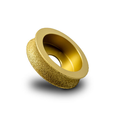 Roda de molienda de perfiles de perforación de diamante de piedra soldada al vacío 64-134 mm Polvo metálico