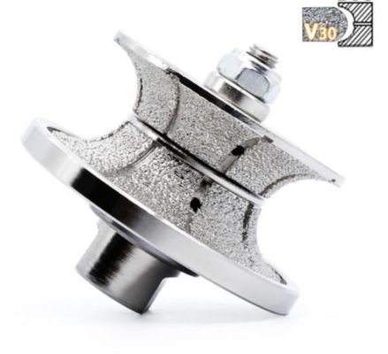 Rueda de perfiles de diamantes de brazado al vacío para granito de grado A soporte personalizado OEM