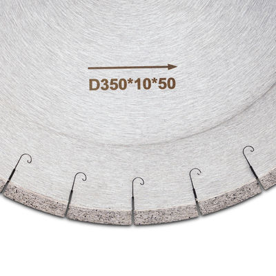Cuchilla de sierra de diamante de alta frecuencia D350mm para cortar mármol de Dekton de manera eficiente