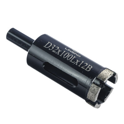 Herramientas de perforación de núcleo de diamante Tipo segmentado de prensa en caliente para cuarzo de granito de mármol 6-125 mm