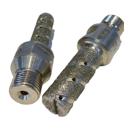 60 mm de longitud Plata electroplacado Finger Bit herramienta de perforación de diamante para el mármol de granito