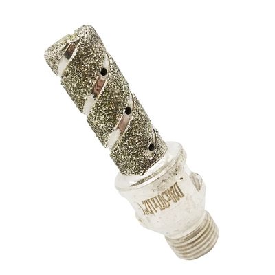 60 mm de longitud Plata electroplacado Finger Bit herramienta de perforación de diamante para el mármol de granito