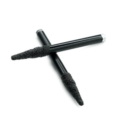 Diamante con soldadura al vacío 6 mm 8 mm cortador de fresado grabado en V bits planos para tallado de mármol