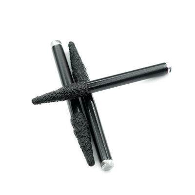 Diamante con soldadura al vacío 6 mm 8 mm cortador de fresado grabado en V bits planos para tallado de mármol