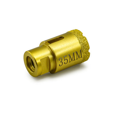 Perforaciones de núcleo de diamante seco y herramientas de perforación con soldadura al vacío para máquinas de molienda de ángulos