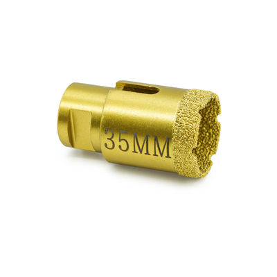 Perforaciones de núcleo de diamante seco y herramientas de perforación con soldadura al vacío para máquinas de molienda de ángulos