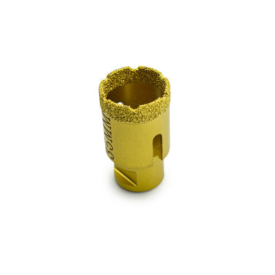 Perforaciones de núcleo de diamante seco y herramientas de perforación con soldadura al vacío para máquinas de molienda de ángulos