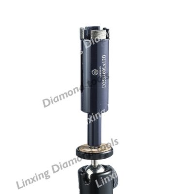 Herramienta de perforación de diamante de piedra de mármol de 30 mm de diámetro con broca segmentada de 100 mm de longitud