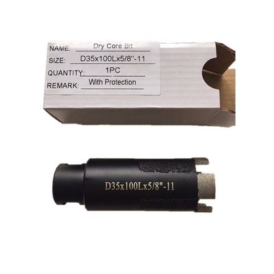 Herramienta de perforación de diamante de piedra de mármol de 30 mm de diámetro con broca segmentada de 100 mm de longitud