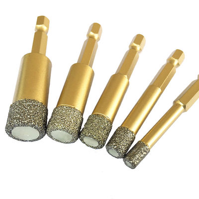 6 mm de vacío soldado con diamantes para la perforación de mármol velocidad de alimentación 24-48 "por minuto