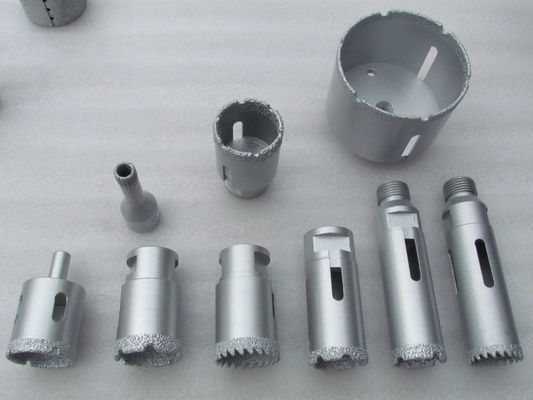 Finalización plana D60mm Bit de núcleo soldado al vacío para perforación y perforación precisa en materiales duros