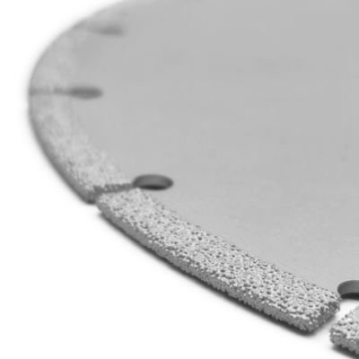 Disco de corte de diamantes de 230 mm Cuchilla de sierra con soldadura al vacío para cortar azulejos de mármol metálico