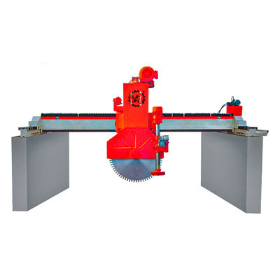 Cortador de bloques de piedra con sierra de puente horizontal más vertical y sistema de control PLC