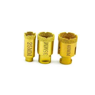 Perforación de núcleo segmentado de diamante para la perforación de mármol y piedra dura 19-125 mm de diámetro