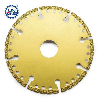 1.8 mm espesor del núcleo de acero disco de corte de diamantes con soldadura al vacío para aluminio de piedra metálica