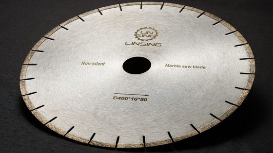Cuchilla de sierra de mármol de 350 mm-400 mm hecha de acero inoxidable y diamante para cortar mármol
