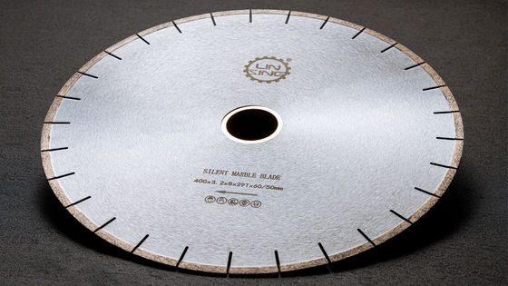 Cuchilla de sierra de mármol de 350 mm-400 mm hecha de acero inoxidable y diamante para cortar mármol