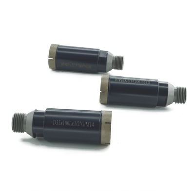 Perforación de núcleo de diamante trozos de corona segmento perforador de diamante sinterizado M14 para la perforación de piedra