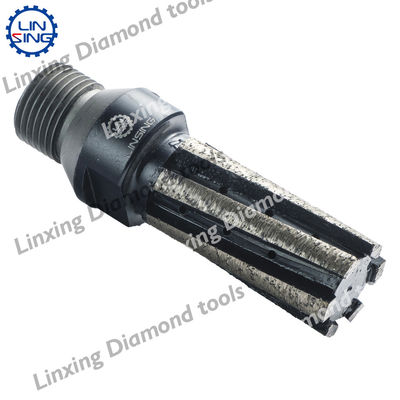 Granito Finger Drill Core Bit Herramientas de corte de diamantes para la perforación del núcleo 38 mm de diámetro