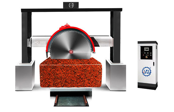Máquina de corte de barandillas de piedra para cortar piedra caliza de granito rojo y mármol