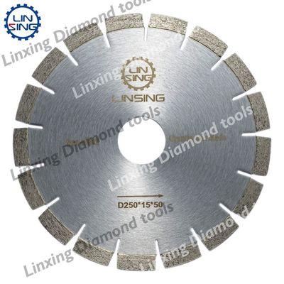 Hojas de sierra de diamante plateado/negro de alto rendimiento para cortar granito de piedra