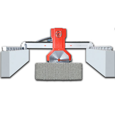 Máquina de corte de piedra grande húmeda para losas de granito 7.5KW Multi Saw Blade Cutter 12000 kg