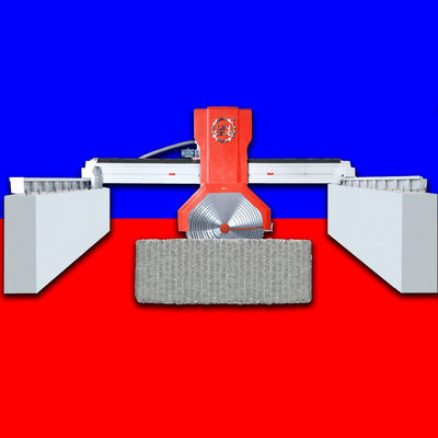 Máquina de corte de piedra grande húmeda para losas de granito 7.5KW Multi Saw Blade Cutter 12000 kg