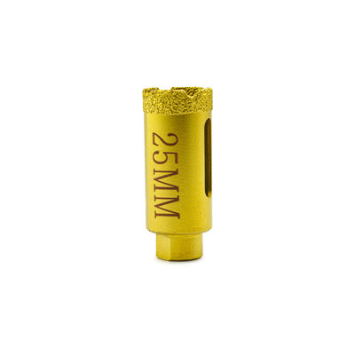Bits de perforación de núcleo de diamante CNC con soldadura al vacío para perforación de piedra 19-125 mm de diámetro