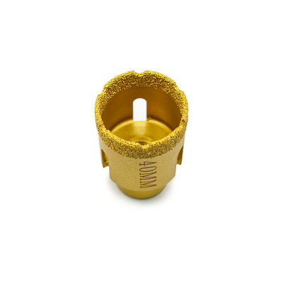 Bits de perforación de núcleo de diamante CNC con soldadura al vacío para perforación de piedra 19-125 mm de diámetro