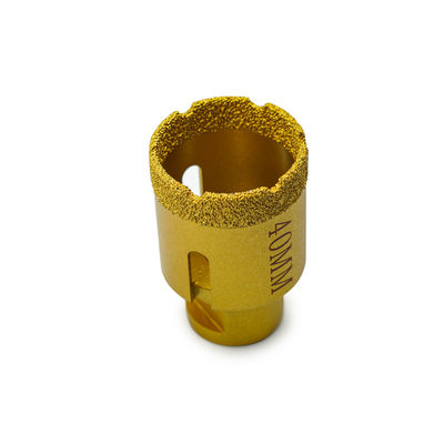 Bits de perforación de núcleo de diamante CNC con soldadura al vacío para perforación de piedra 19-125 mm de diámetro