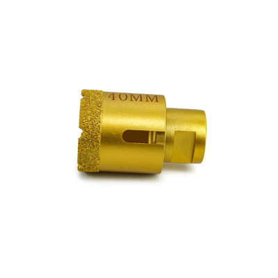Bits de perforación de núcleo de diamante CNC con soldadura al vacío para perforación de piedra 19-125 mm de diámetro