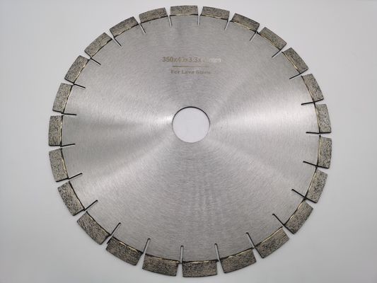Cuchilla de sierra de diamante de 350 mm para cortar roca volcánica, cortador de discos de piedra 350*40*3.3*15*50 mm