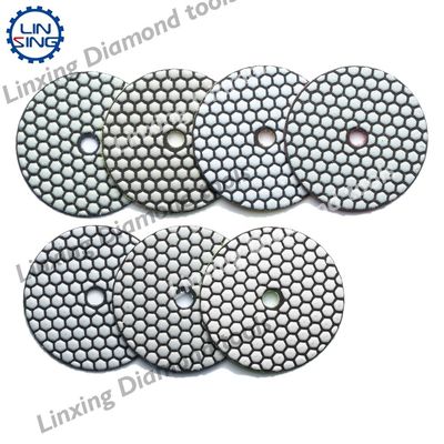 Pads de pulido de diamantes para secar en losas y azulejos con soporte y personalización de OBM