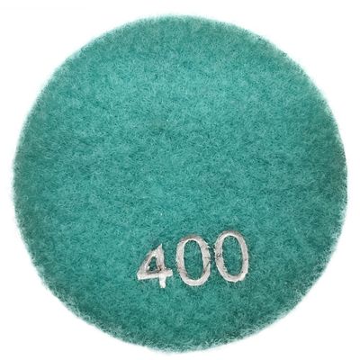 4'' Herramientas de pulido de diamantes para granito, mármol, piedra de 3 pasos Pads Abrasivos Papel de arena